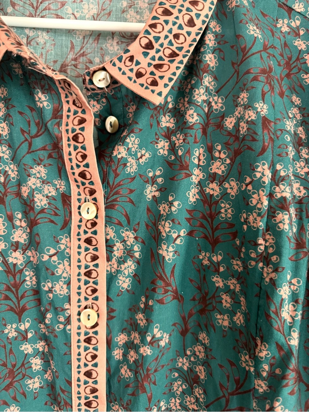 Wrap London New (without tags) 100% Cotton Floral Maxi Dress Sz XL - Picture 7 of 8